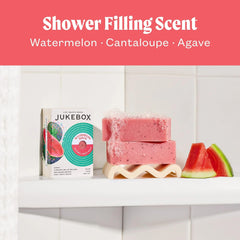 JUKEBOX Watermelon Disco packaging on display for natural care