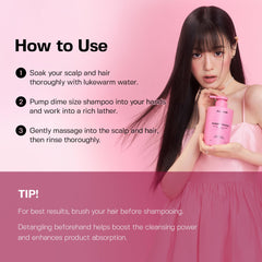 JUL7ME perfume shampoo leaves hair soft and hydrated after wash
