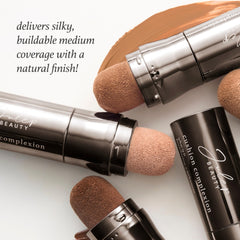 Julep Cushion Complexion Shell concealer pairing for seamless blend