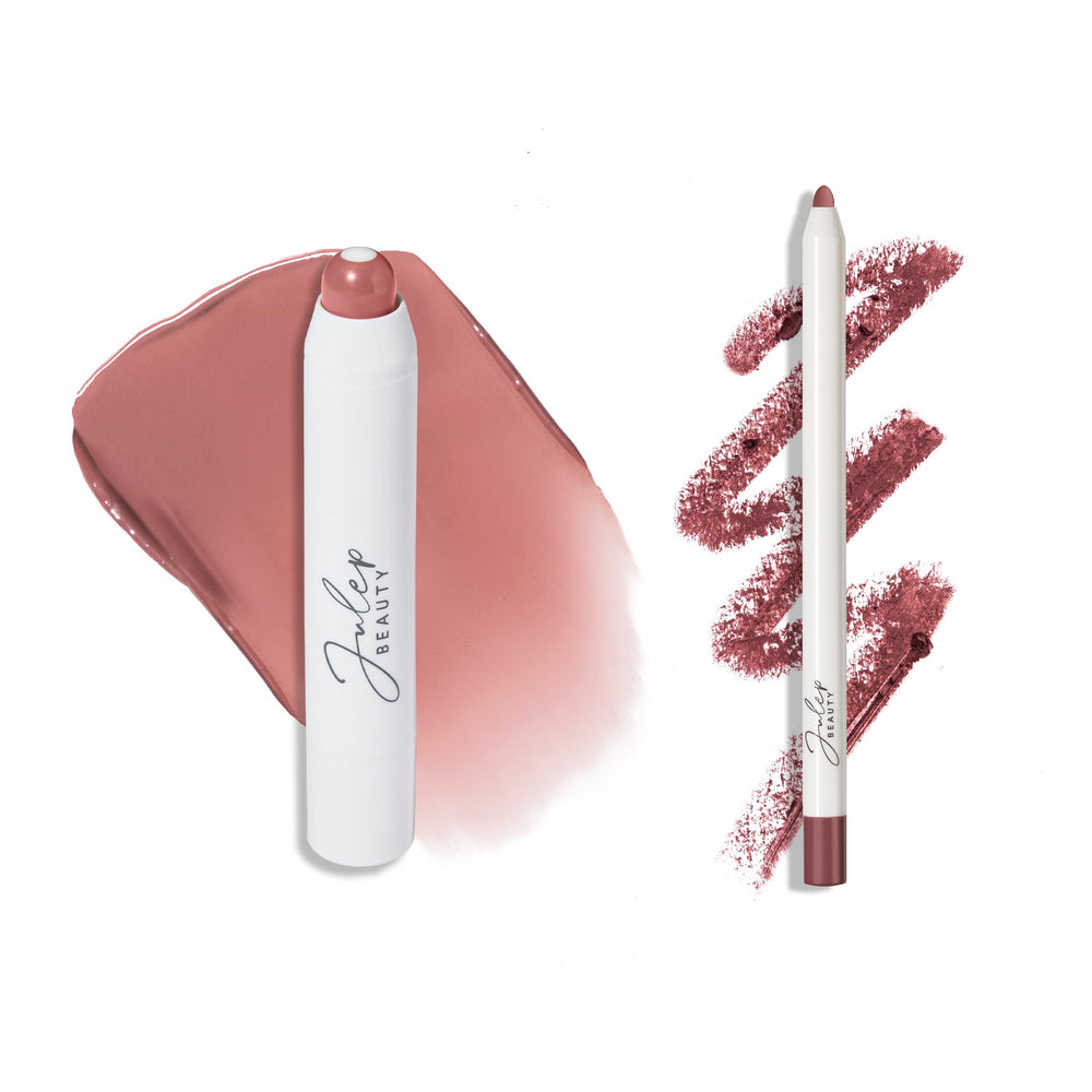 Julep It’s Balm tinted lip balm in Vintage Mauve provides hydration with subtle color.