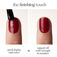 Julep Quick Drying Nail Color layered with color demonstrates fast-dry performance.