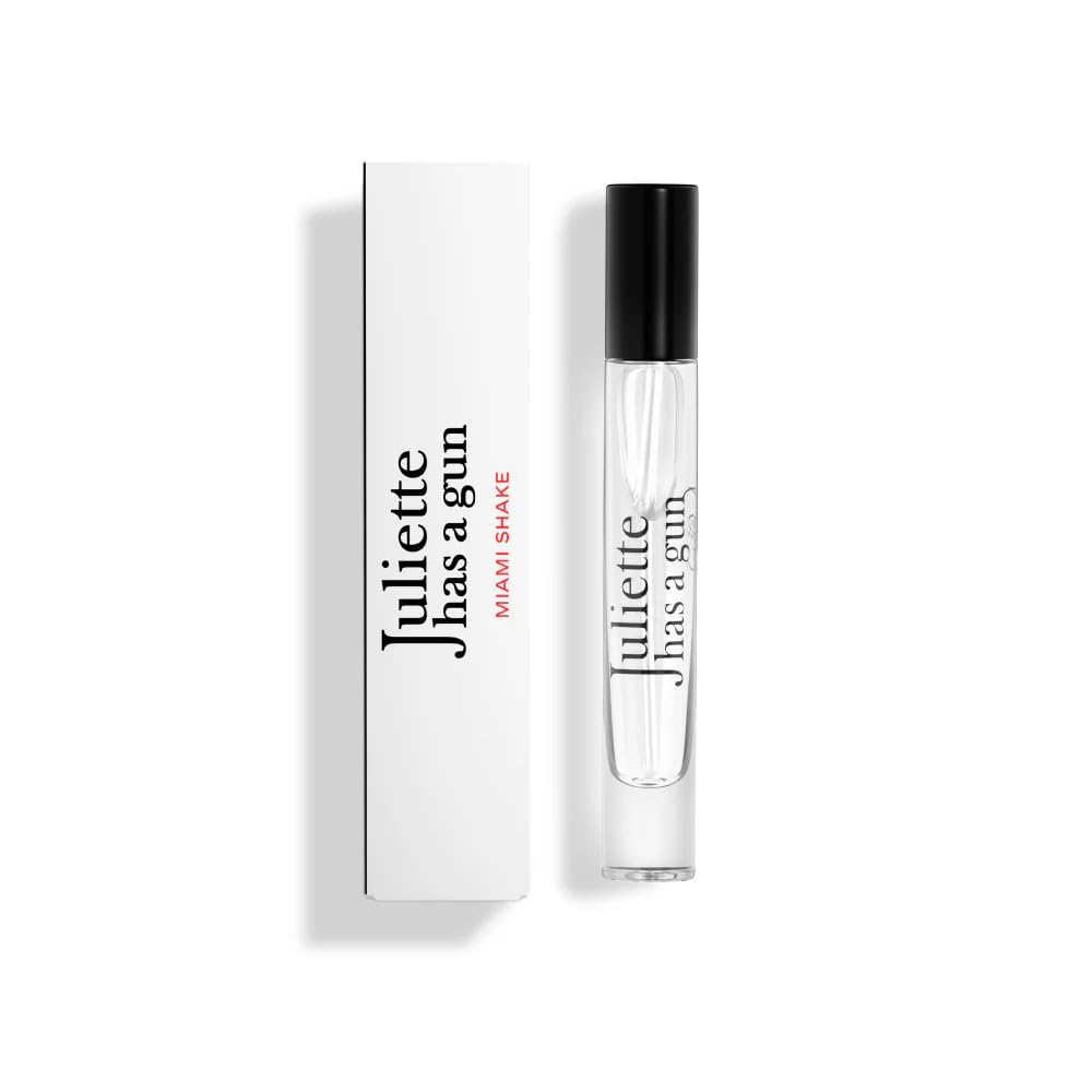 Juliette Has A Gun Miami Shake travel spray bottle for on-the-go fragrance and lively summer vibes.