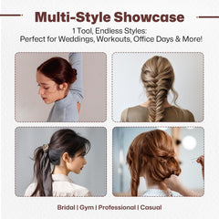 Juloviy plastic hair clips keep hair in place during styling and setting.