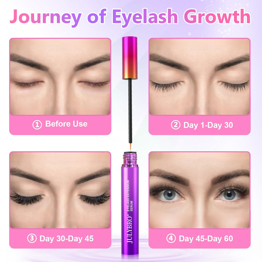 JULYBRO serum safe for sensitive eyes and extensions for daily use