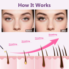 Serum being applied along lash roots with JULYBRO expertise