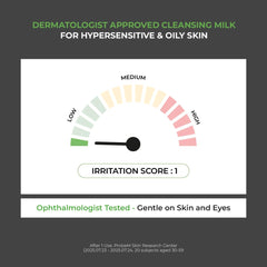 JUMISO D-Panthenol cleansing milk with 5-ceramide barrier complex protects skin