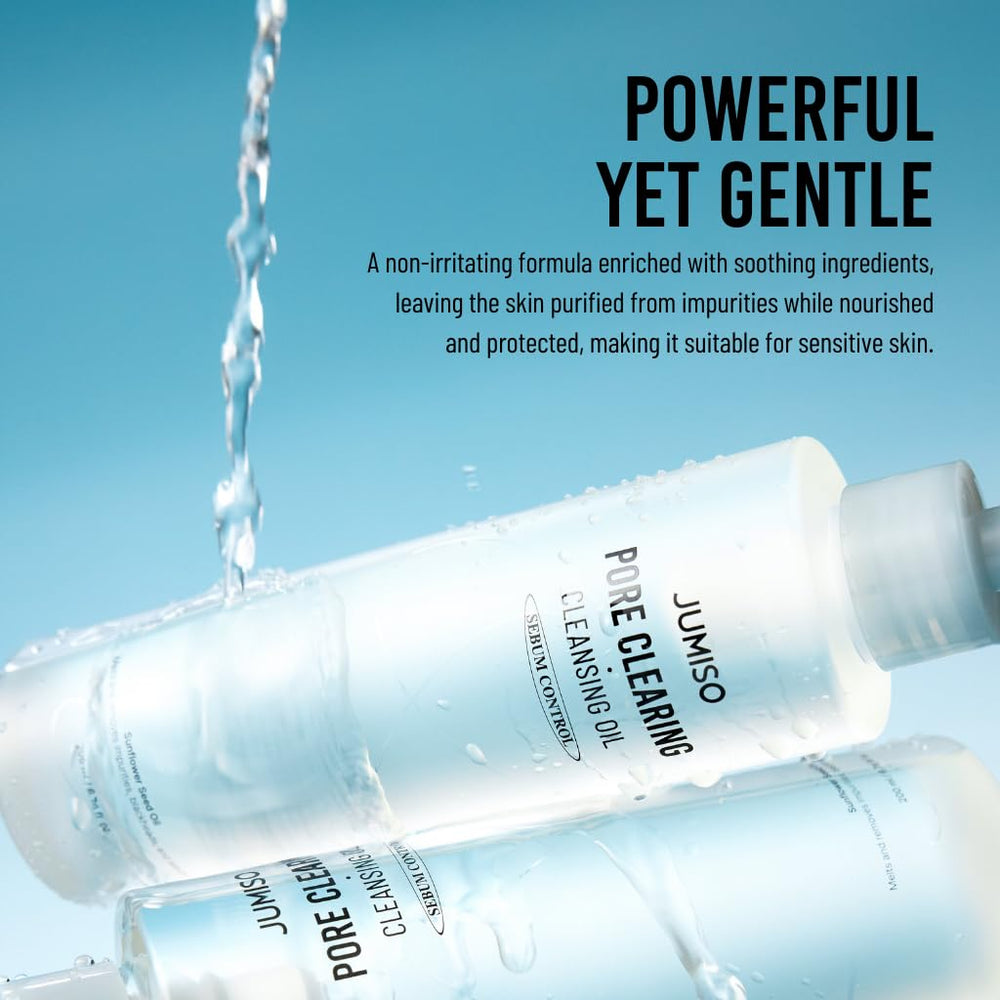 JUMISO Pore Clearing Cleansing Oil blends premium botanical oils to nourish while cleansing
