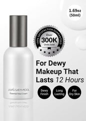 Jung Saem Mool Essential Mool Cream bottle application for smooth makeup base.