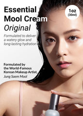 Jung Saem Mool Essential Mool Cream dispenser shot shows quick absorption