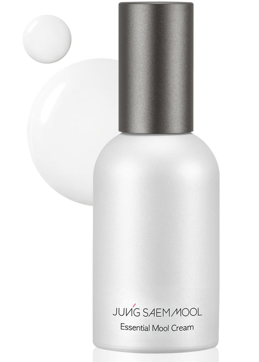 Jung Saem Mool Essential Mool Cream packaging closeup for premium hydration.
