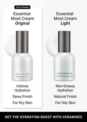 Jung Saem Mool Essential Mool Cream swatch reveals smooth, hydrated finish