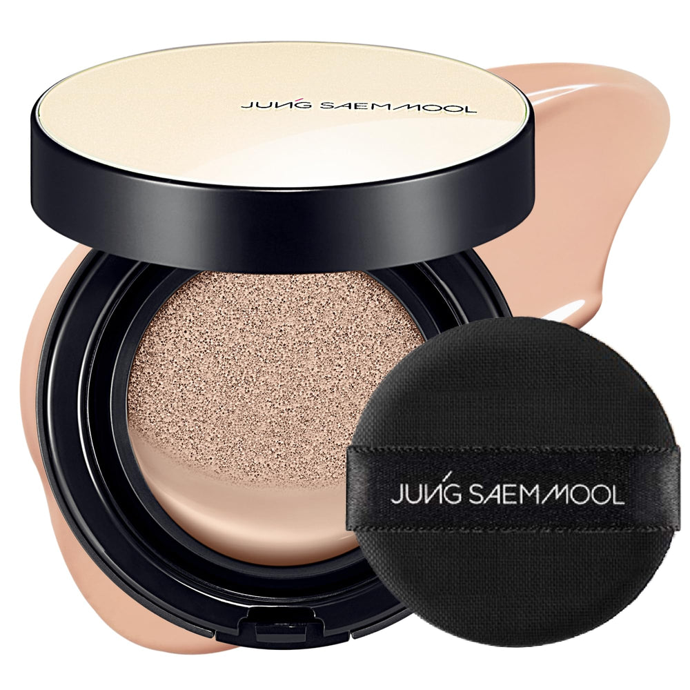 Jung Saem Mool Essential Skin Nuder Cushion bottle shows natural radiance and even tone