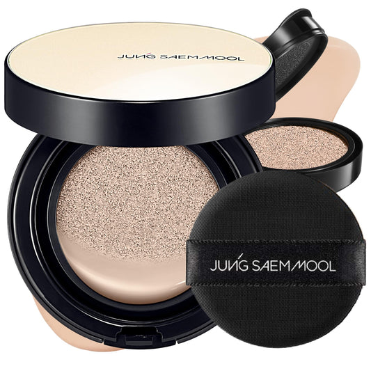 Jung Saem Mool SPF Essential Skin Nuder Cushion compact delivers a natural glow