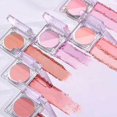 Blending Airy Beige blush toward temple for natural dimension