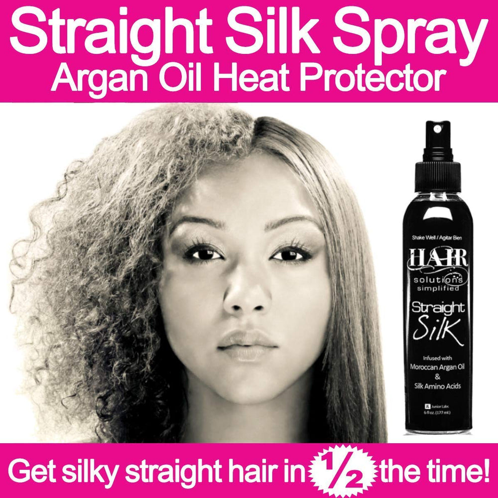 JuniorLabs Straight Silk Spray unscented formula shown.