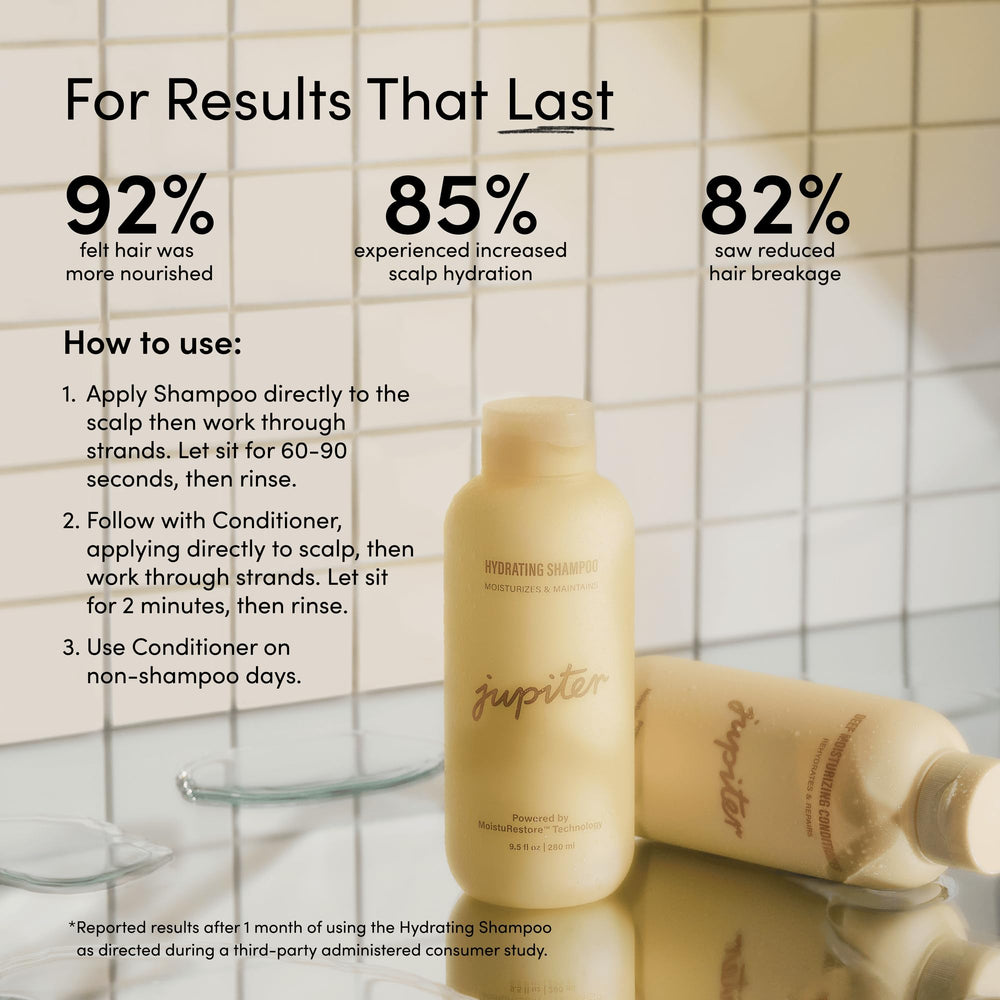Jupiter Hydrating Conditioner bottle emphasizing softness and manageability
