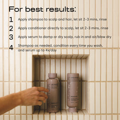 Jupiter Nourishing Conditioner application enhances moisture retention and natural shine.