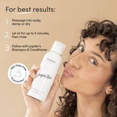 Jupiter Scalp Mask vegan formula supports clean, cruelty-free care.