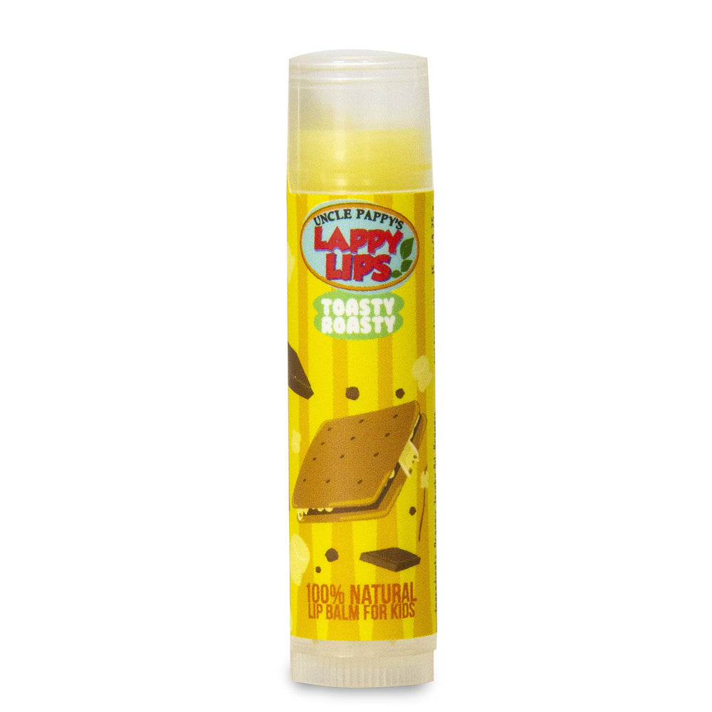 Just Bee Lappy Lips six-pack display, family-friendly lip care option