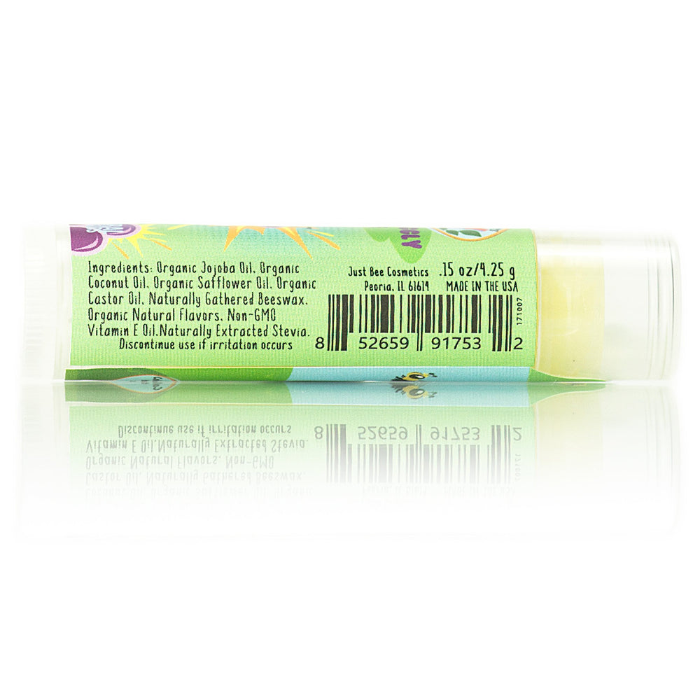 Just Bee Lappy Lips strawberry sunshine lip balm with fruity scent for kids
