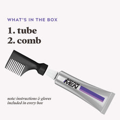 Just For Men Touch of Gray men-refined-shade kit supports a natural look.
