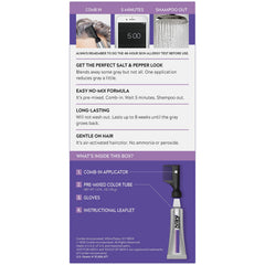 Just For Men Touch of Gray quick results deliver natural black shade with low maintenance.