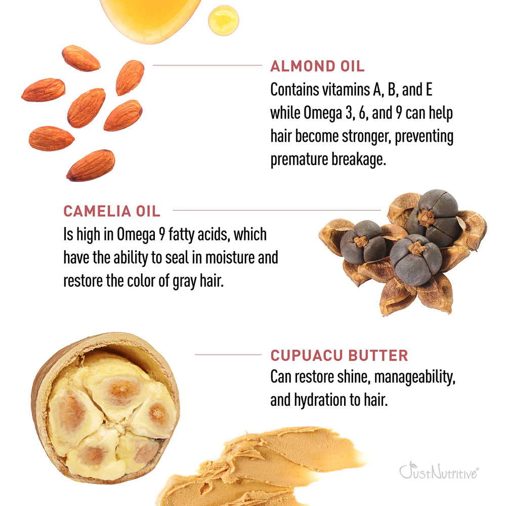 Just Nutritive packaging emphasizes cruelty-free, USA-made formula.