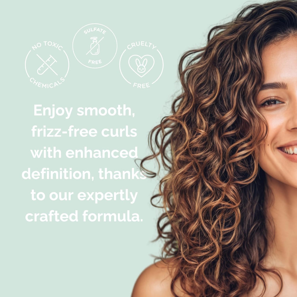 Just Nutritive Curly Shampoo lather close-up captures gentle cleansing without stripping oils