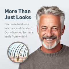 Just Nutritive gray hair shampoo reduces brassiness for vibrant gray hair