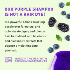 Purple shampoo routine with other shampoos for balance