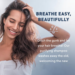 Just Nutritive Thin Hair Shampoo cruelty-free seal emphasizes ethical care