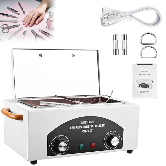 JUSTHERE high-temp sterilizer front view for quick, dependable tool sanitation.