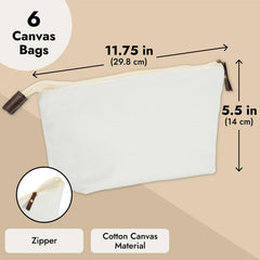 Juvale canvas makeup bag pack highlights a versatile multi-pack option.
