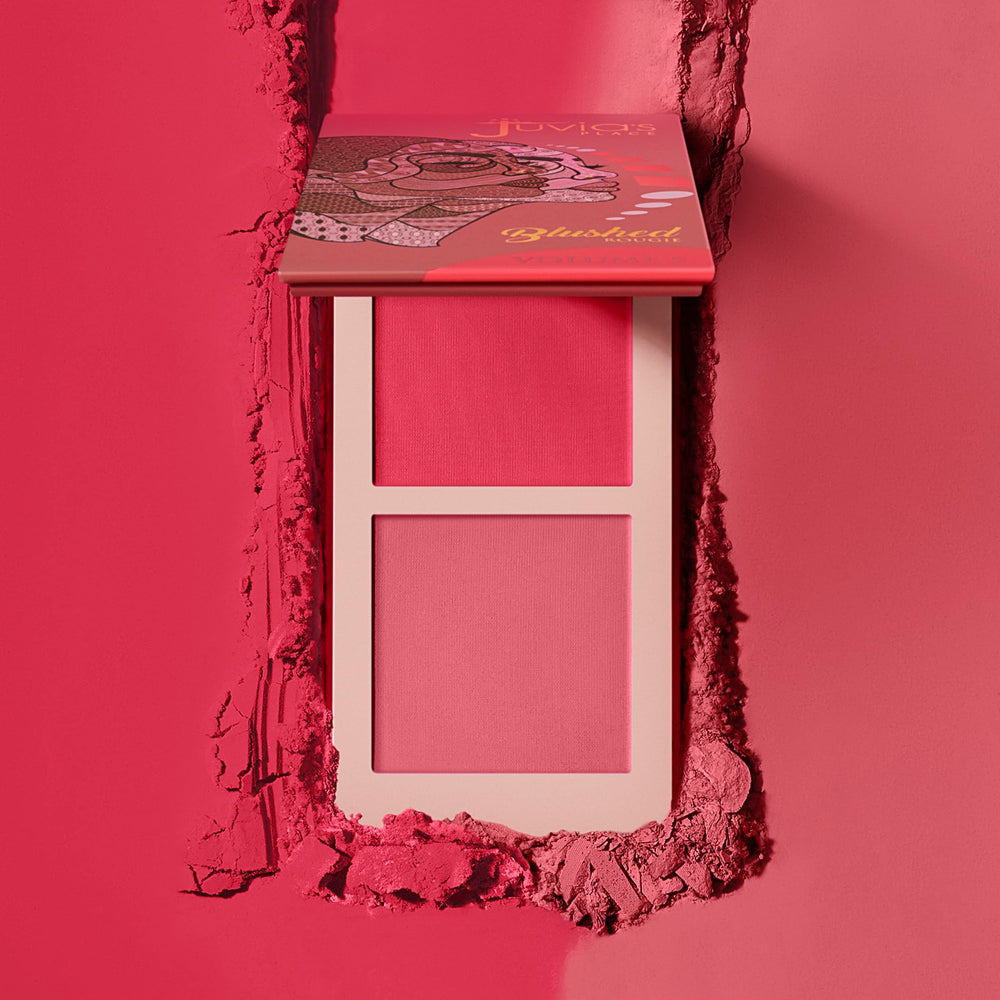 Juvia's Place Blushed Duo Blush compact palette for on-the-go touch-ups.