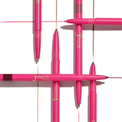 Juvia's Place Coffee Shop Luxe Lip Liner Scorpio packaging detail highlights premium design.