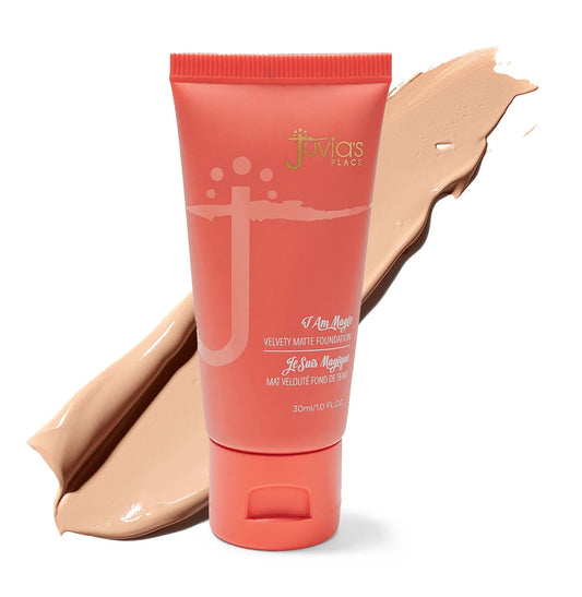 Juvia's Place I Am Magic Foundation 740 Marisol bottle front, velvety matte finish in view.