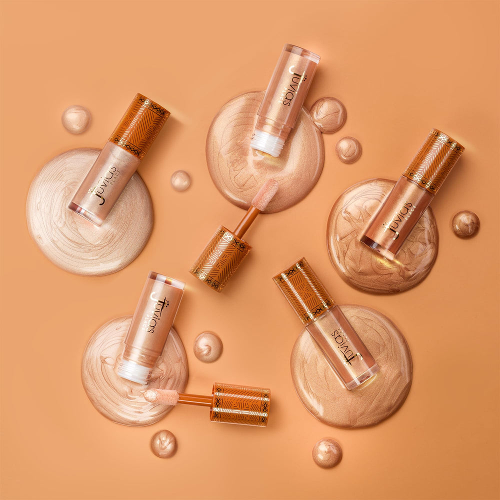 Juvia's Place Nubian Glow mixed with body lotion for all-over shimmer.