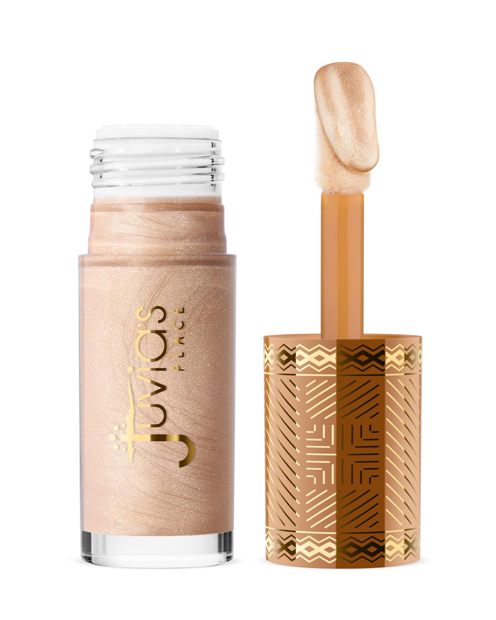 Juvia's Place Nubian Glow Star Struck bottle highlights a luminous face and body highlighter