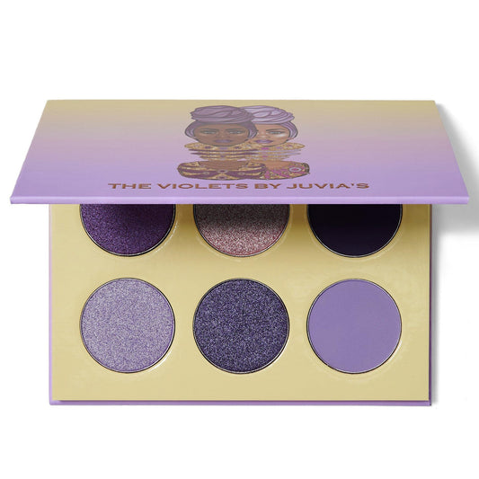 Juvia's Place The Violets palette cover shows vibrant pigment for bold eye looks