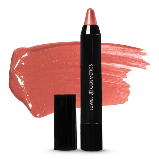 Juwel Cosmetics Retractable Lip Crayon Burlesque packaging shown for on-the-go touch-ups