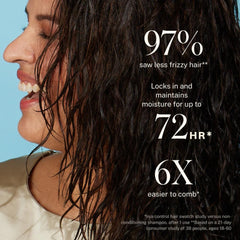 JVN Complete Leave-In Conditioning Mist used on day-two hair to revive hydration.