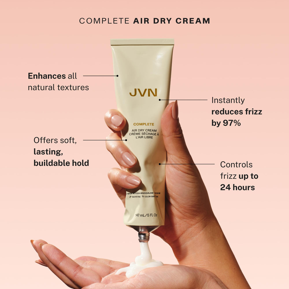 JVN Travel Essentials pack-shot displays the silicone-free trio for on-the-go care.