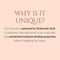 K Kerotin detangler with hyaluronic acid for weightless hydration.