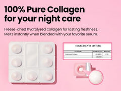 K-SECRET SEOUL 1988 collagen ball with serum suggests radiant, smooth-looking skin.