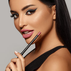 K7L Dark Pink Lip Crayon Buff pencil sharpening ensures clean lines