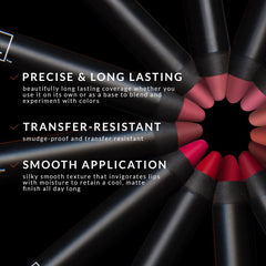 K7L Lipsilk Matte Crayon precision tip enables precise lip lining.