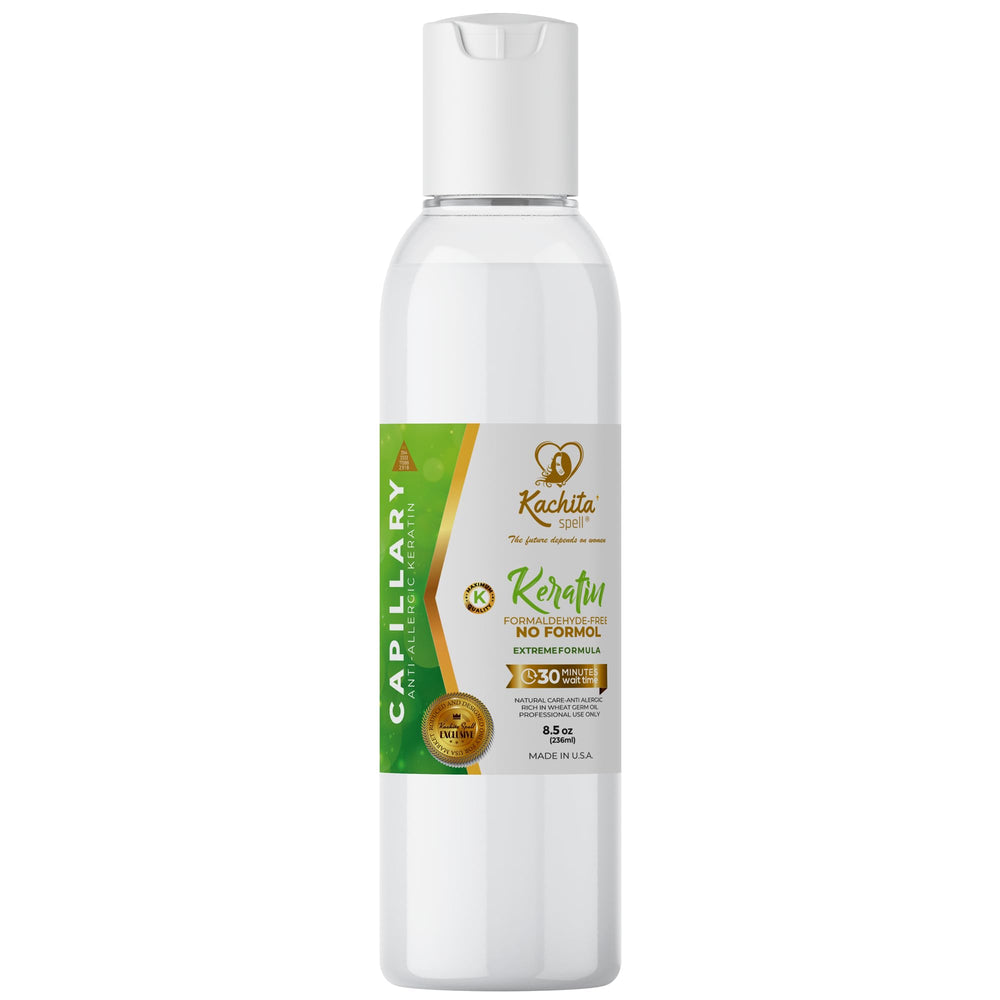 Kachita Spell flat iron sealing cuticle step for smooth lasting finish.