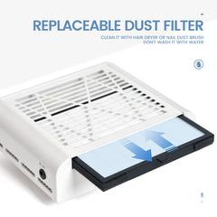 KADS removable filter for easy cleaning and reuse
