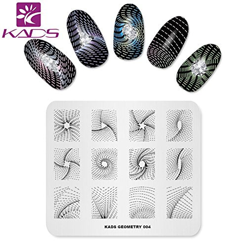 KADS 5pc nail plate geometry 5 offers mix-and-match patterns