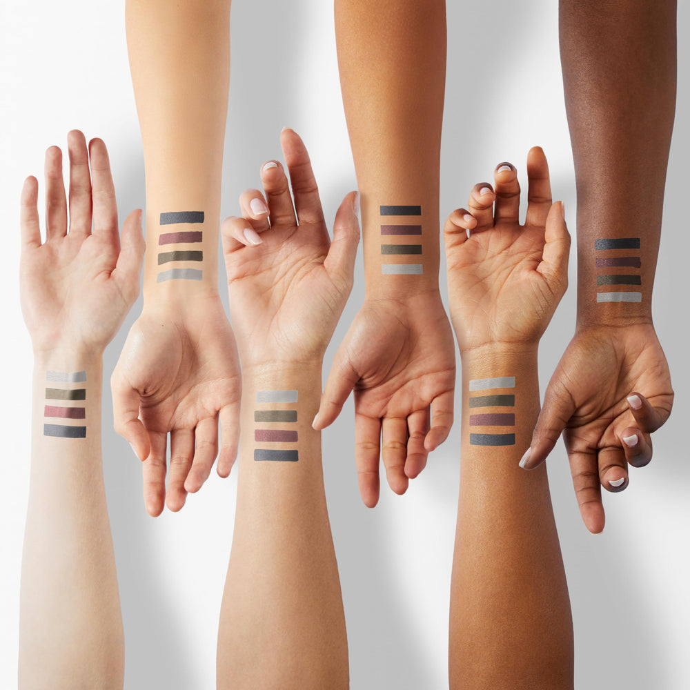 Waterline swatch with Kaely waterproof gel eyeliner showing smudge-proof stay